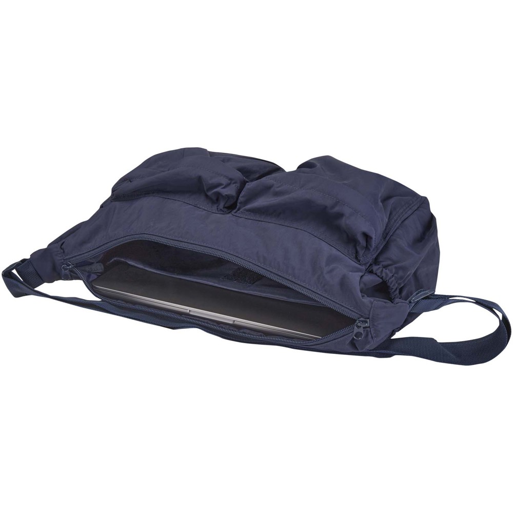Calli 13" GRS recycled nylon laptop messenger bag