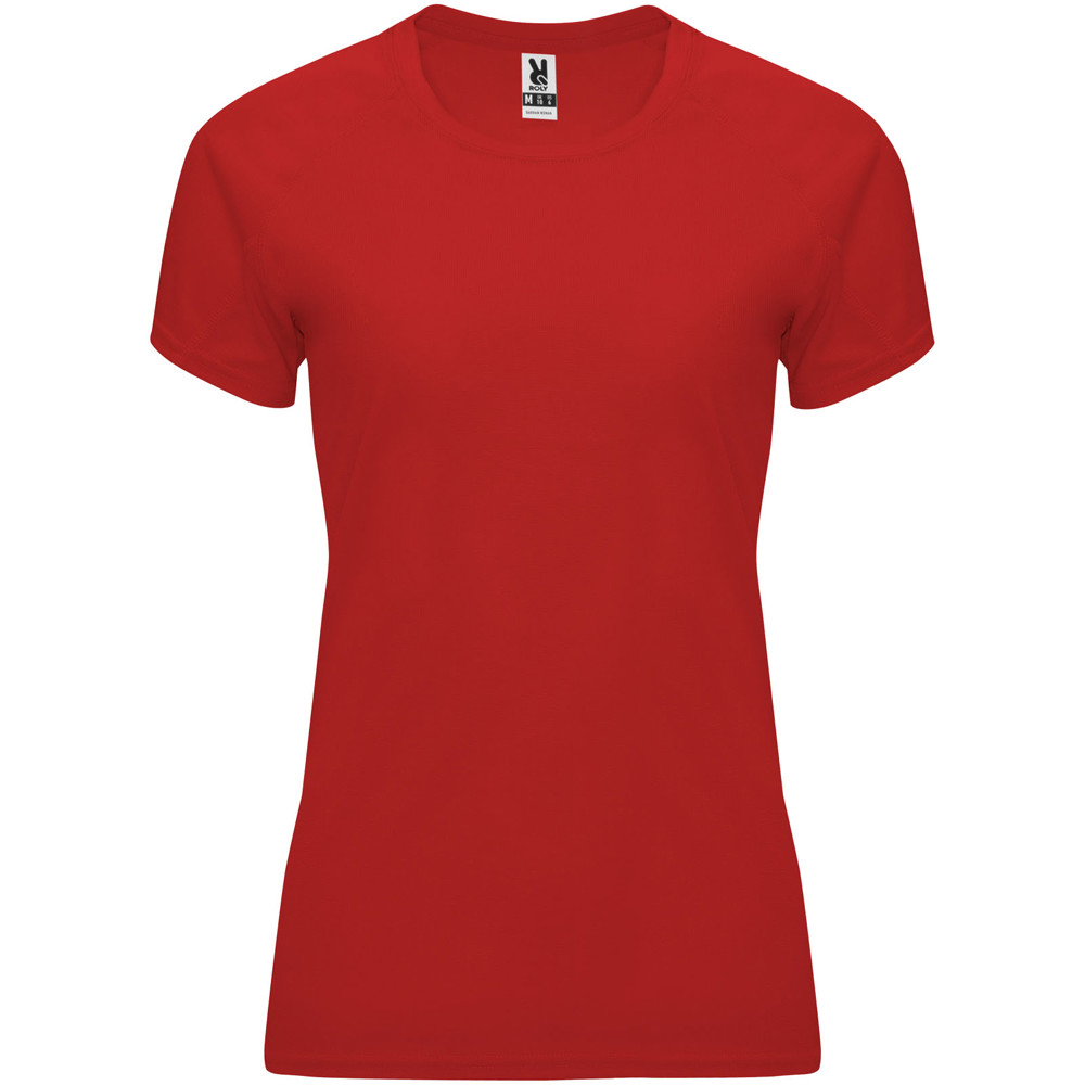 Bahrain 135 g/m2 short sleeve women's sports t-shirt - Red