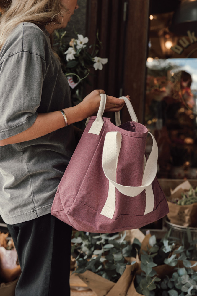 BEAU AWARE™ Beach bag 400gsm recycled canvas, with side hand