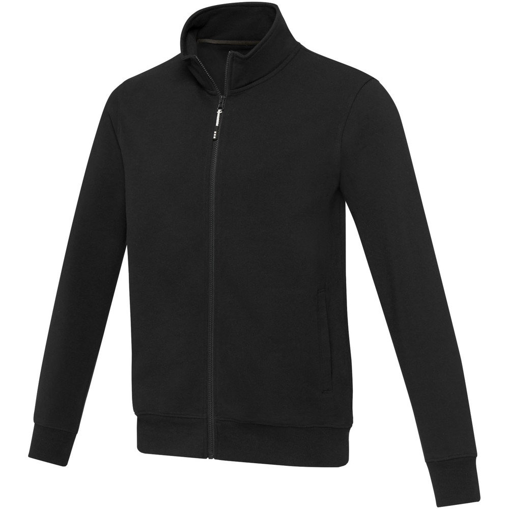 Galena 320 g/m2 unisex Aware™ recycled full zip sweater - Black