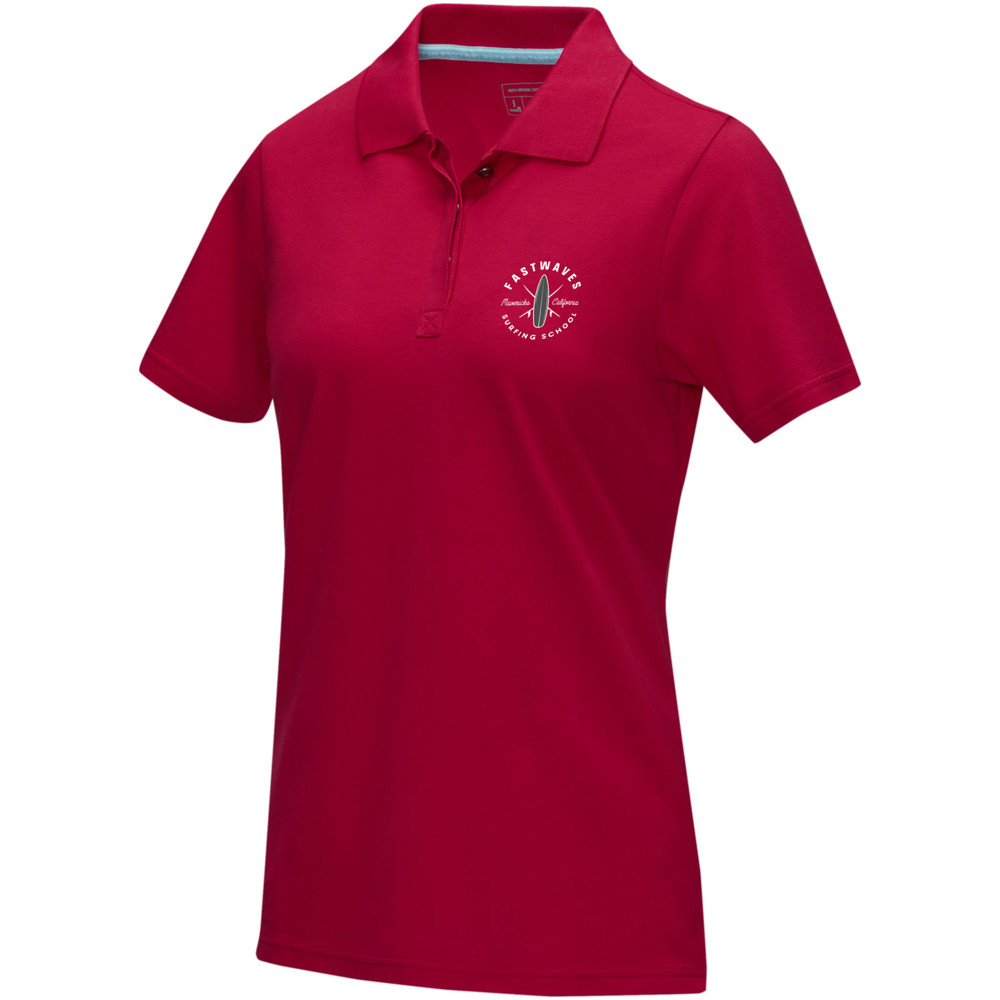 Graphite short sleeve women’s organic polo