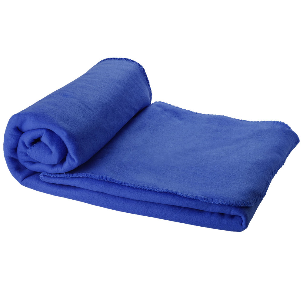 Huggy fleece plaid blanket with carry pouch 150x120 cm