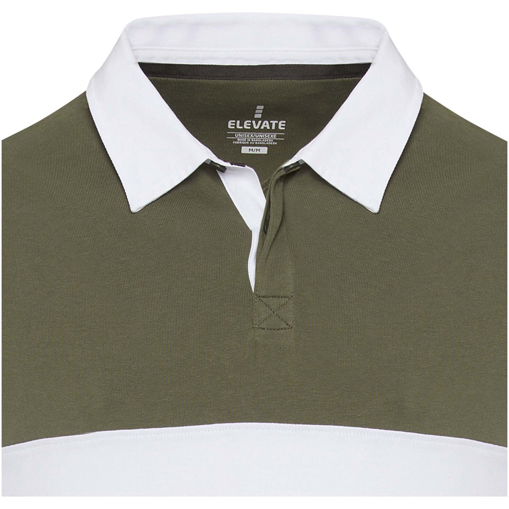 Clyde unisex organic rugby polo sweatshirt