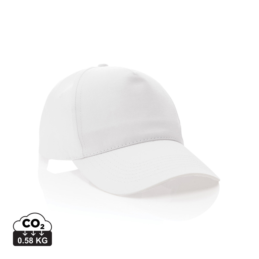 Impact 5 panel 190gr Recycled cotton cap with AWARE™ tracer