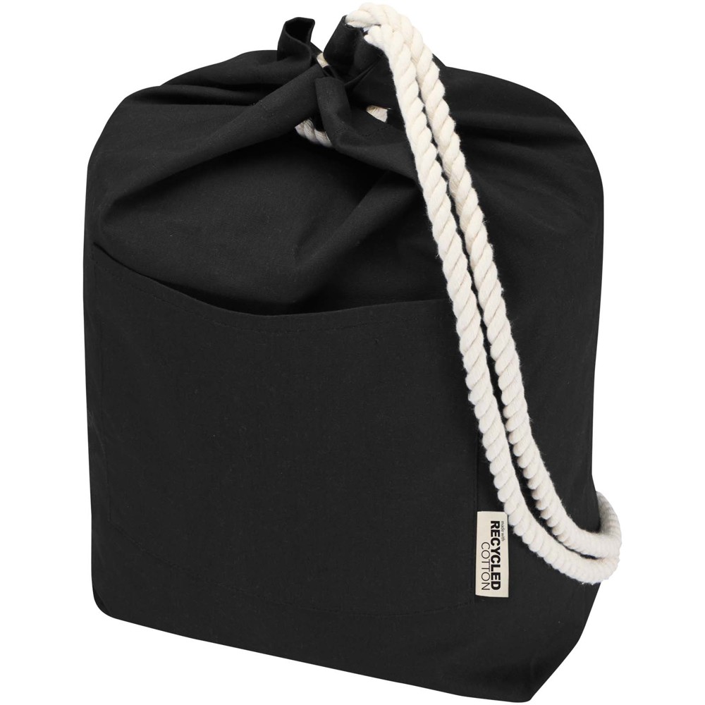 Florida 270 g/m² GRS recycled sailor duffel bag 15L - Black