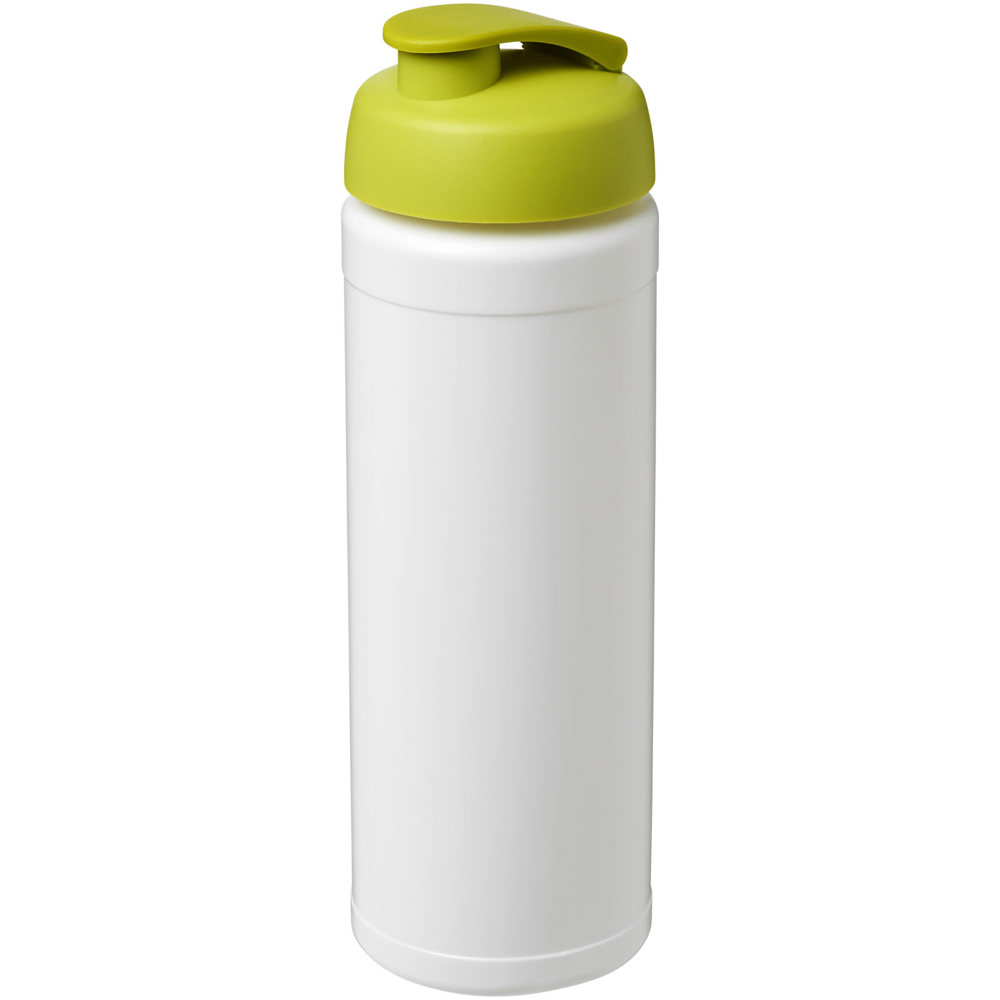 Baseline® Plus 750 ml flip lid sport bottle - White, Lime