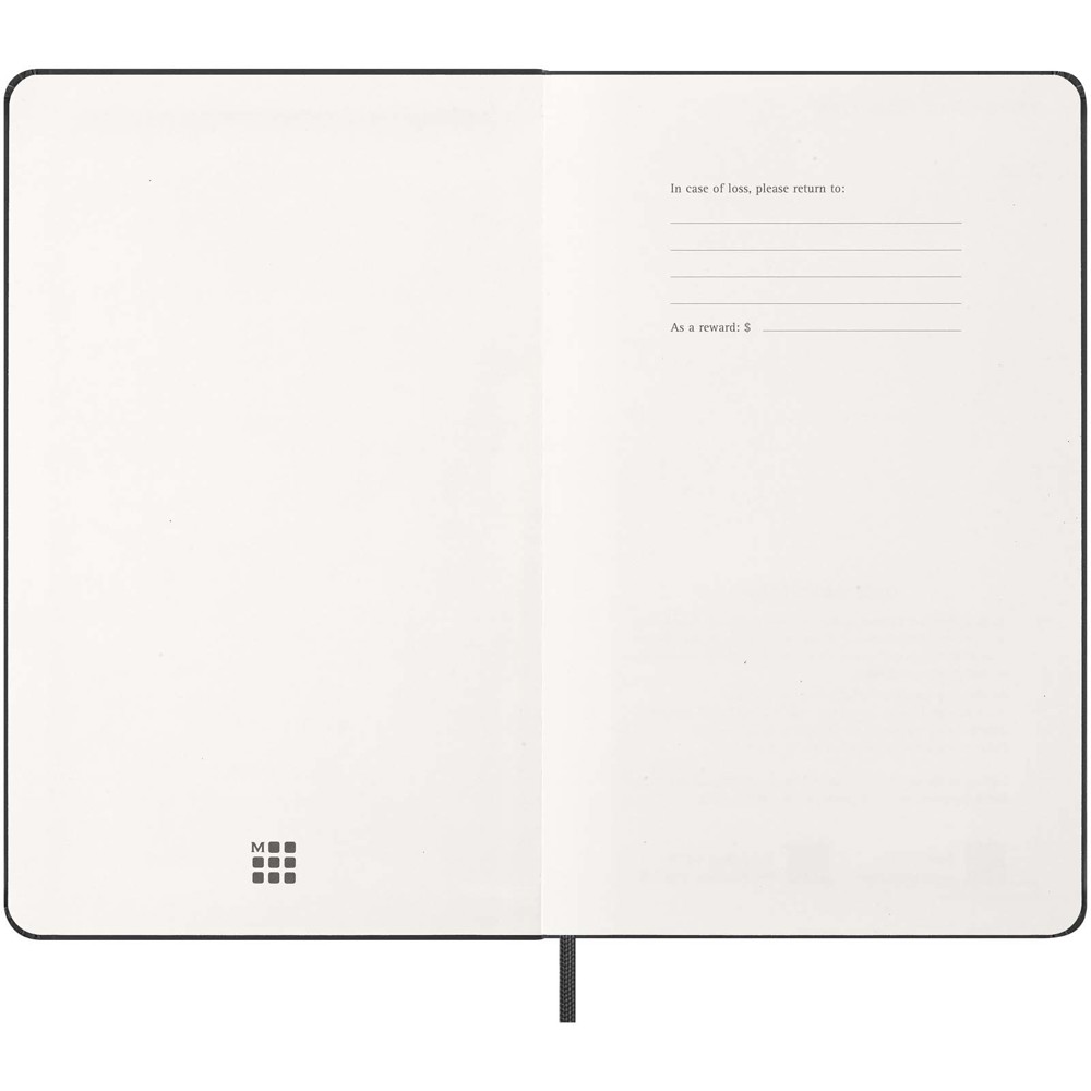 Moleskine hard cover 12 month L weekly planner vertical