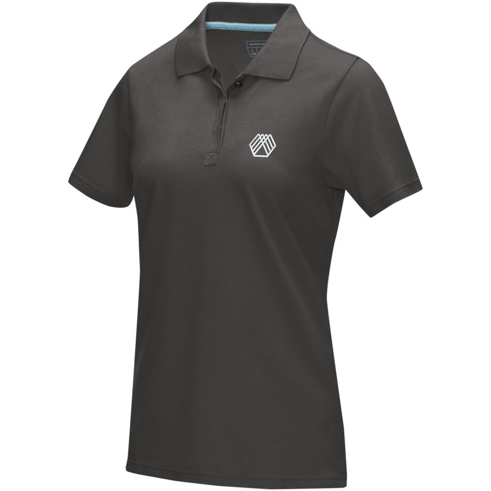 Graphite short sleeve women’s organic polo