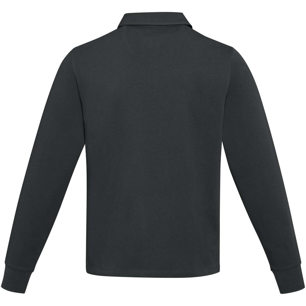 Clyde unisex organic rugby polo sweatshirt