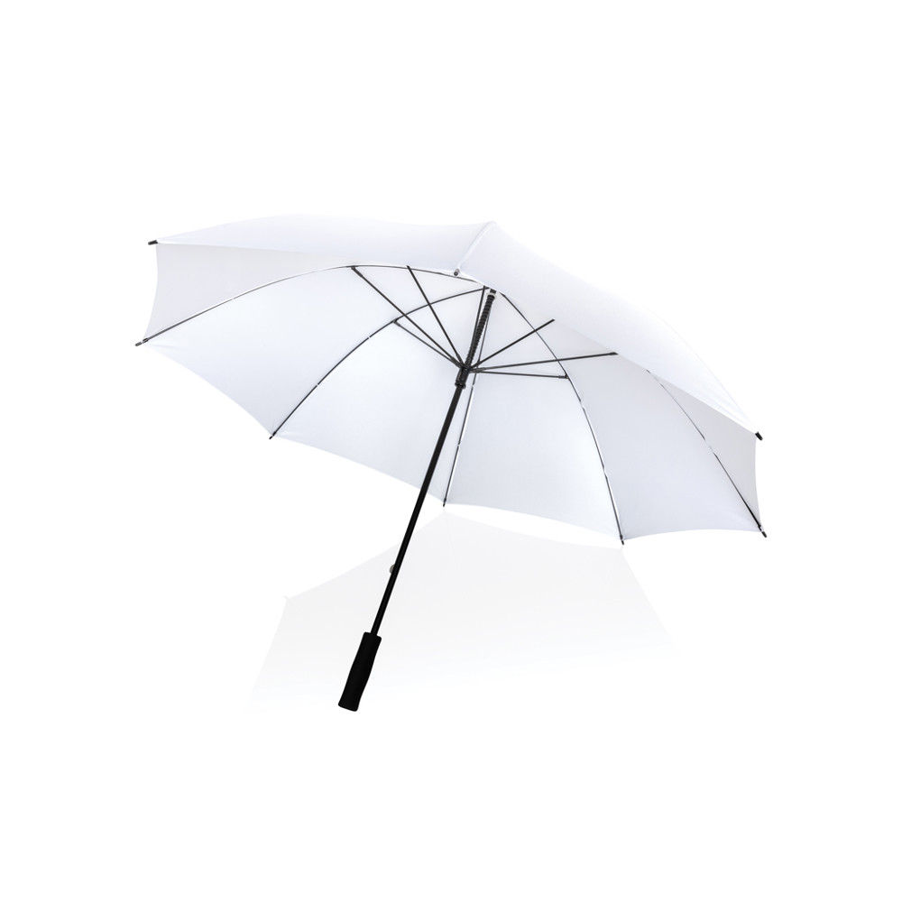 30" Impact AWARE™ RPET 190T Storm proof umbrella - white (± PMS White)
