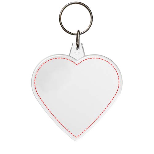 Combo heart-shaped keychain