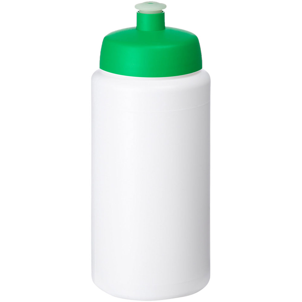 Baseline® Plus grip 500 ml sports lid sport bottle - White, Green