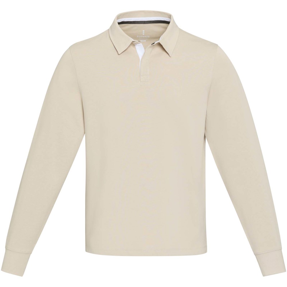 Clyde unisex organic rugby polo sweatshirt