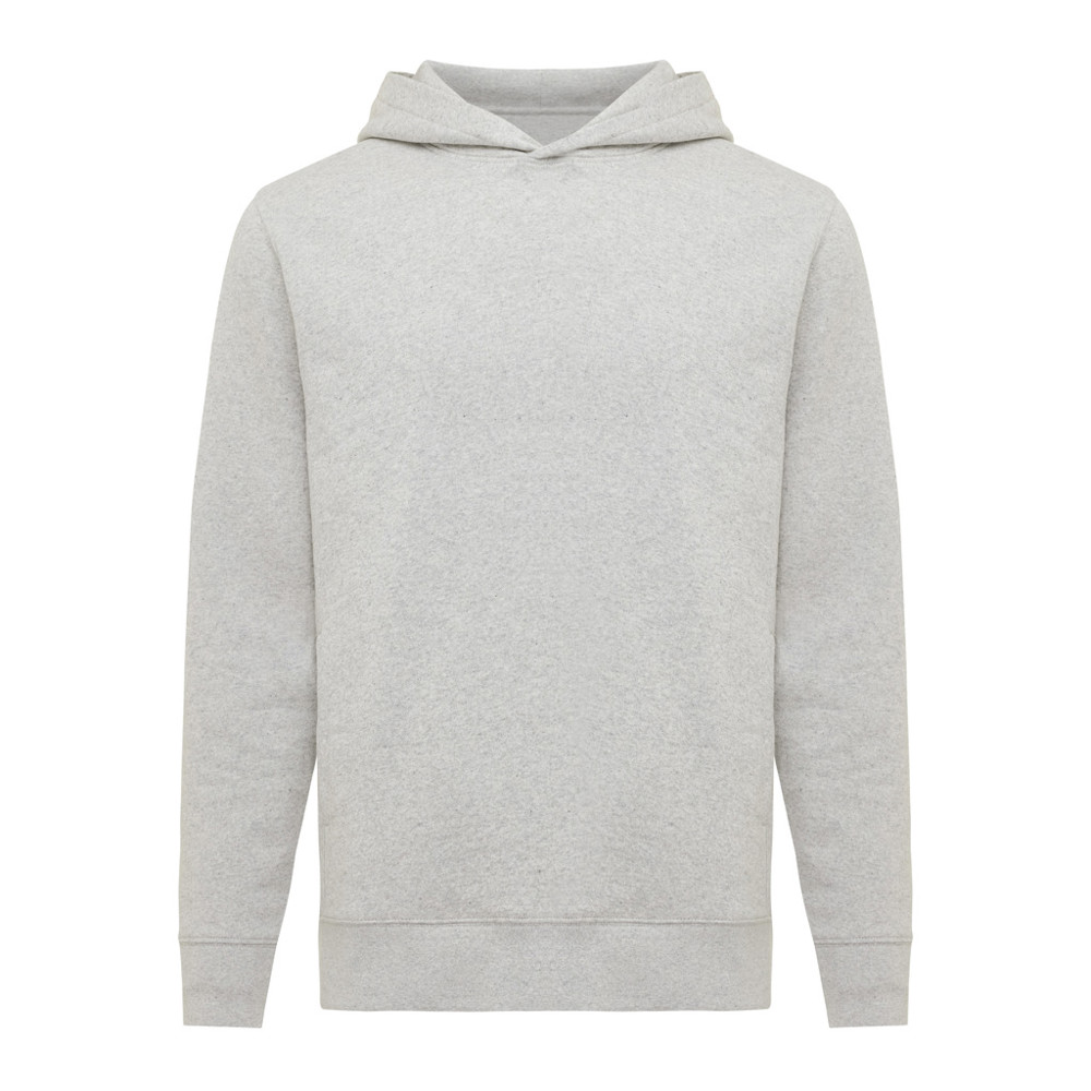 IQONIQ Yengo recycled cotton hoodie with sidepockets - light heather grey (± PMS light heather grey)