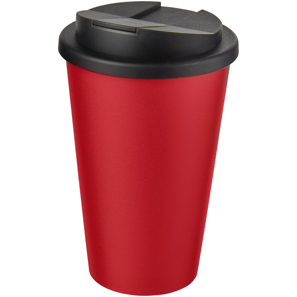Americano® 350 ml tumbler with spill-proof lid - Red, Black