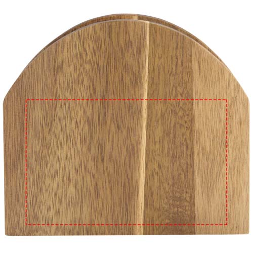Charm acacia wood napkin holder