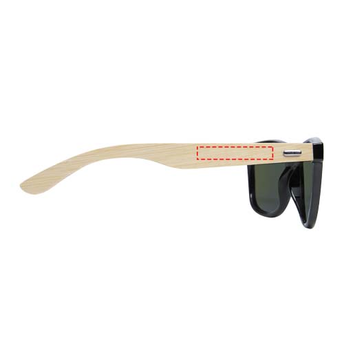 Taiyō rPET/bamboo mirrored polarized sunglasses in gift box