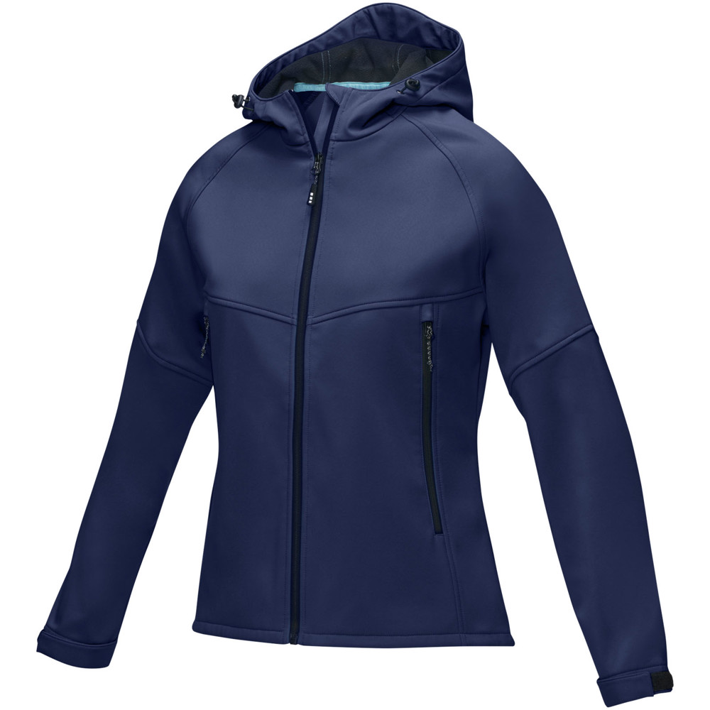 Coltan women’s GRS recycled softshell jacket - Navy
