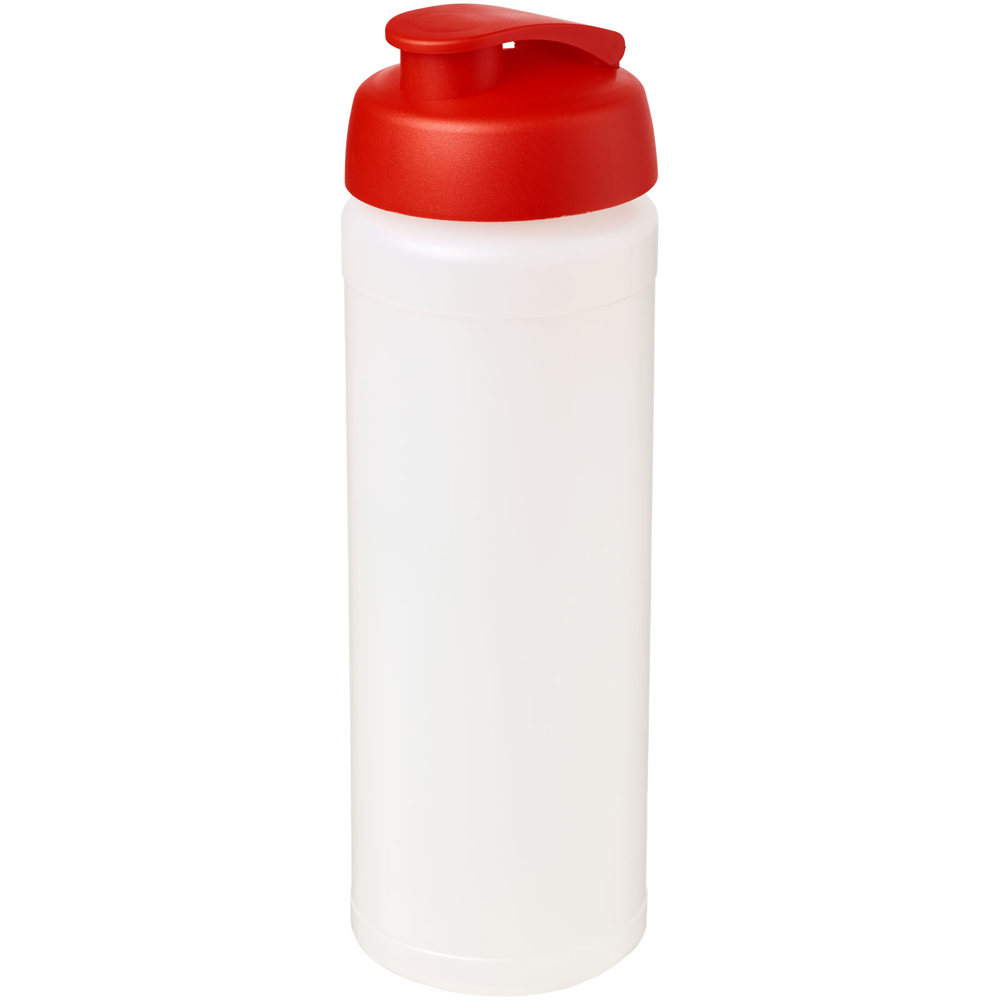 Baseline® Plus grip 750 ml flip lid sport bottle - Transparent, Red