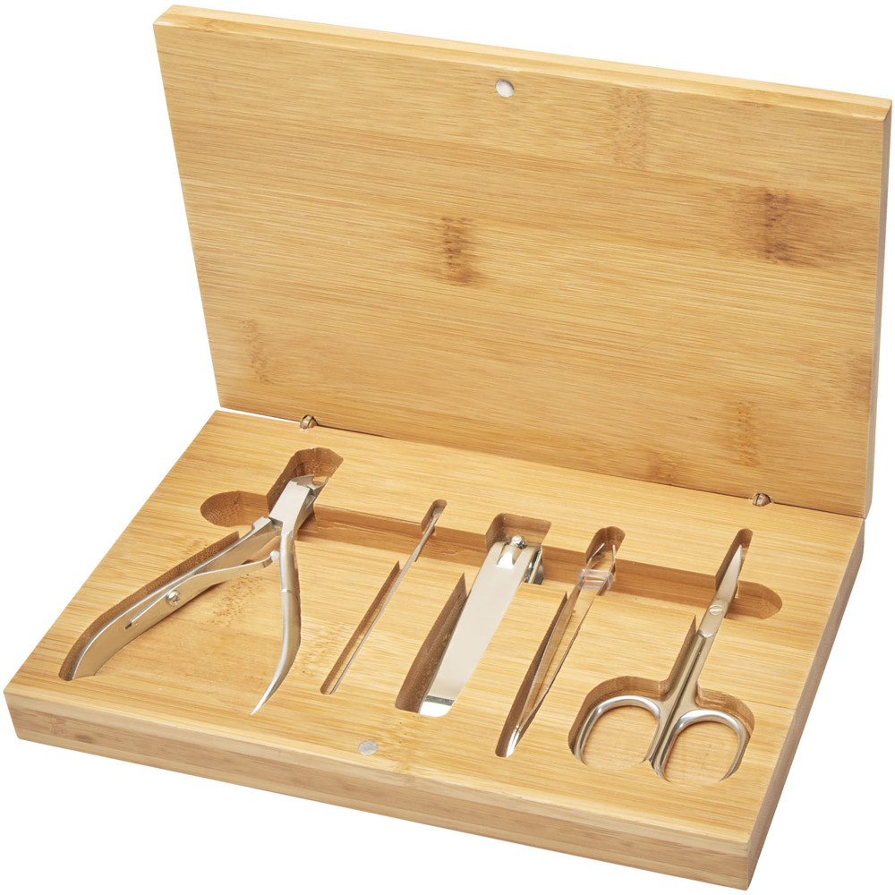Ladia 5-piece bamboo manicure set