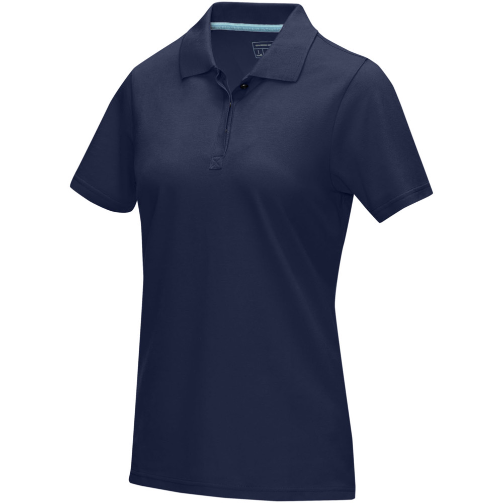 Graphite short sleeve women’s organic polo - Navy