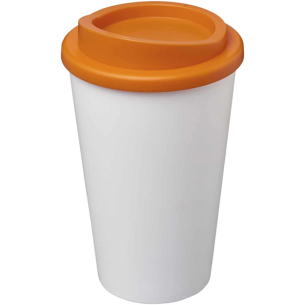 Americano® 350 ml insulated tumbler - White, Orange