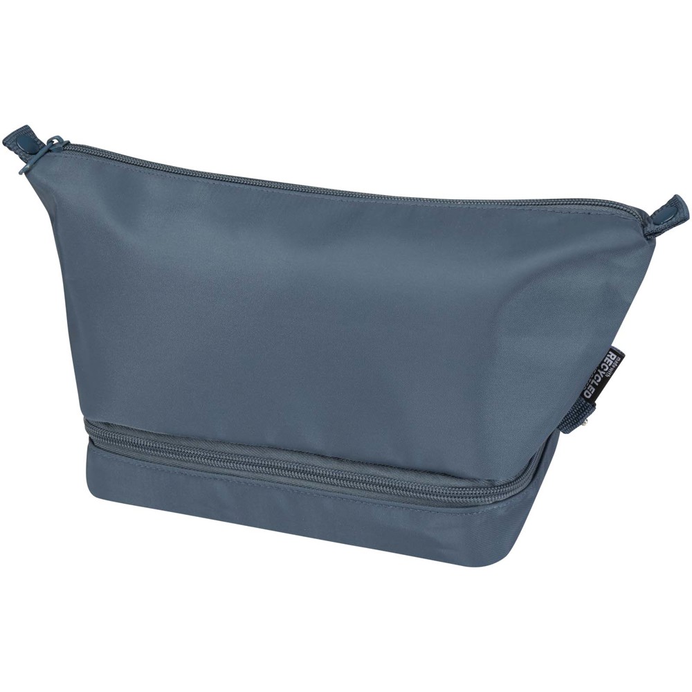 Trip Aware™ recycled travel toiletry bag 6L - Hale Blue