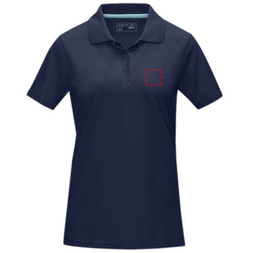 Graphite short sleeve women’s organic polo