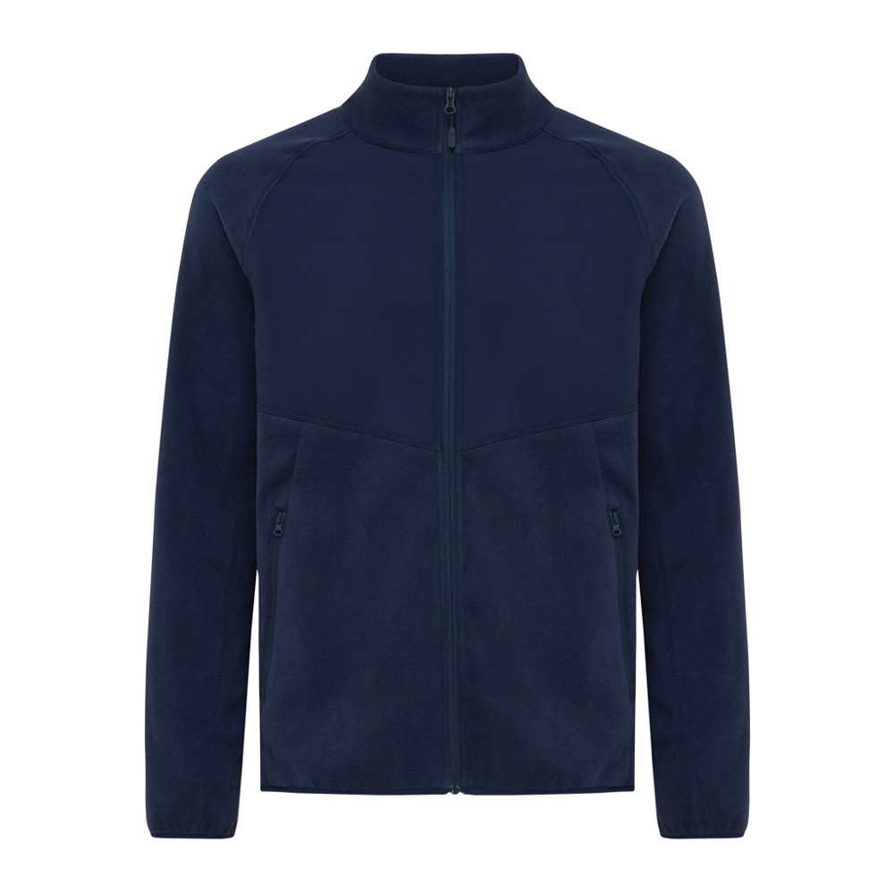 IQONIQ Talung recycled polyester microfleece zip through - navy (± PMS 19-3923TCX)