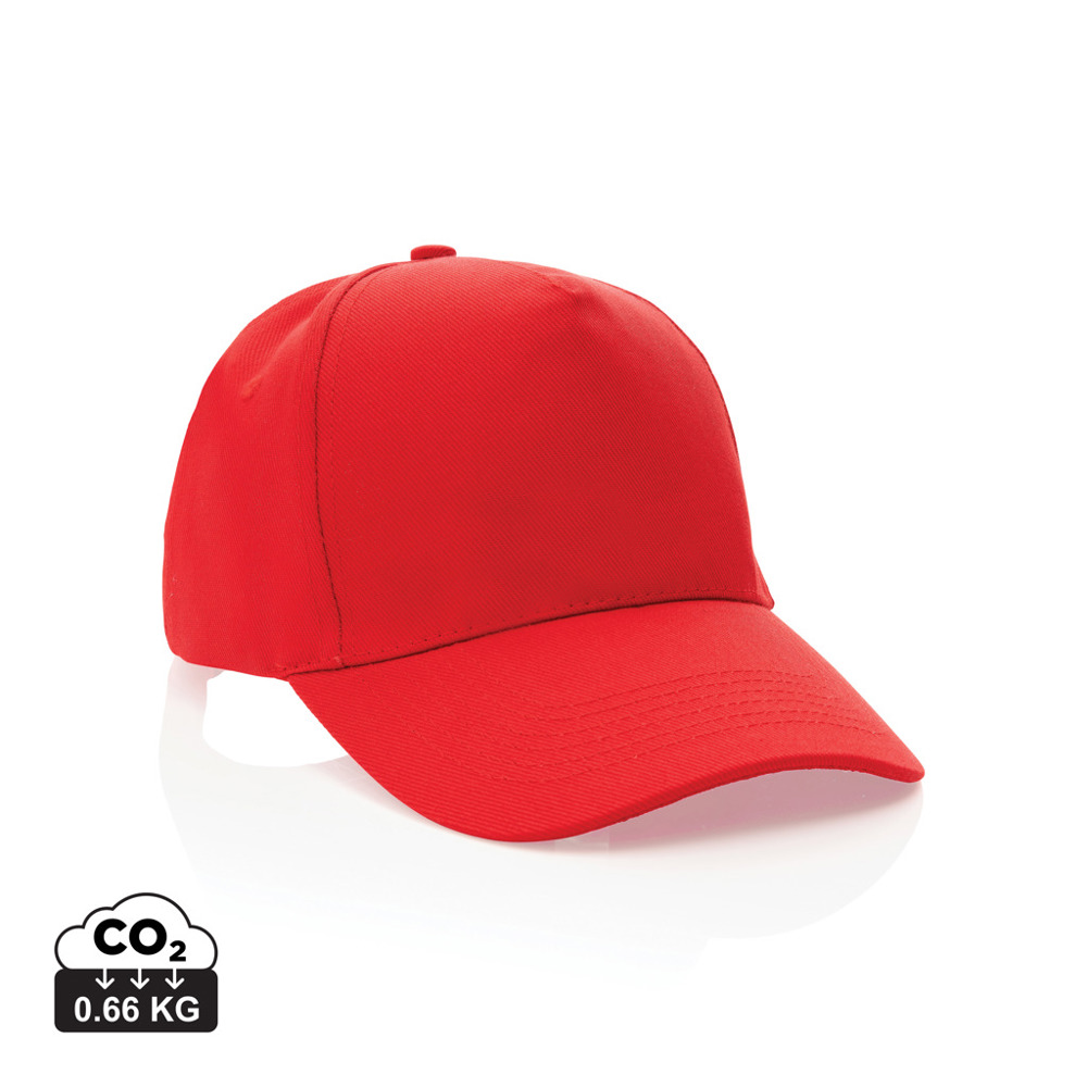 Impact 5panel 280gr Recycled cotton cap with AWARE™ tracer