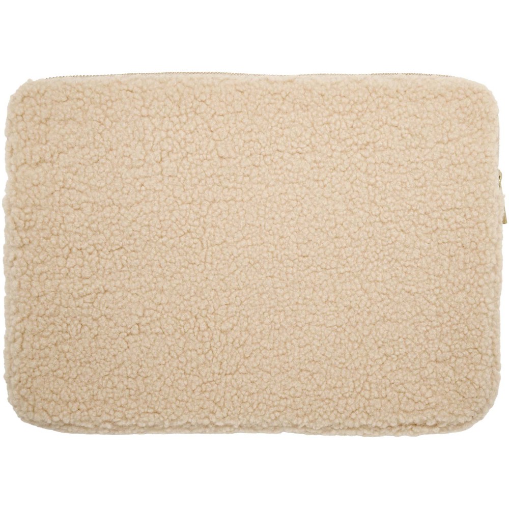 Bear 13" GRS recycled sherpa laptop sleeve 2L