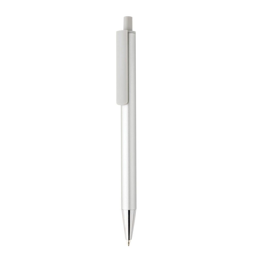 Amisk RCS certified recycled aluminium pen - silver, grey (± PMS 428/ ± PMS Cool Grey 6)