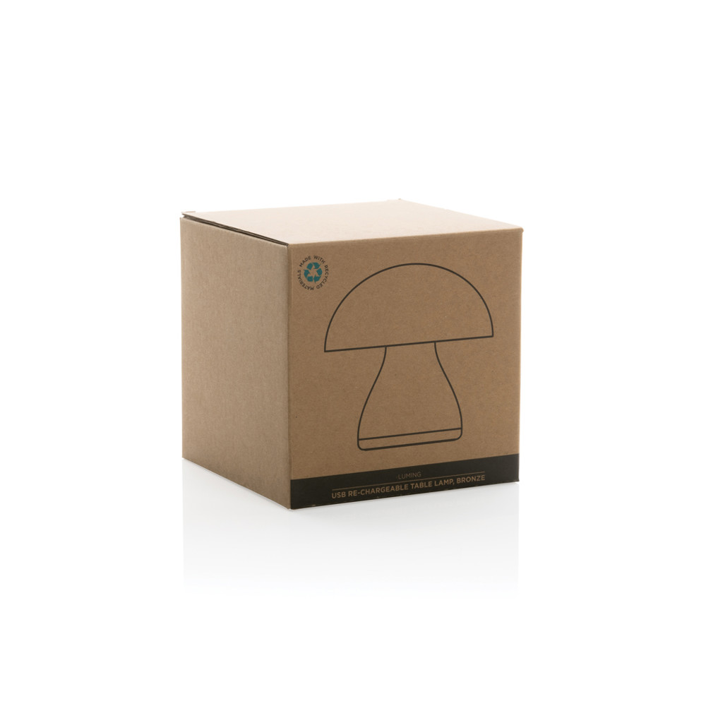Luming RCS recycled plastic USB re-chargeable table lamp