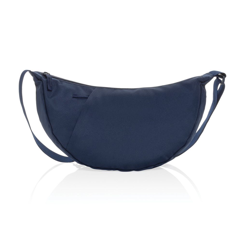 Crescent XL AWARE™ RPET half moon sling bag - navy (± PMS 19-3923TCX)