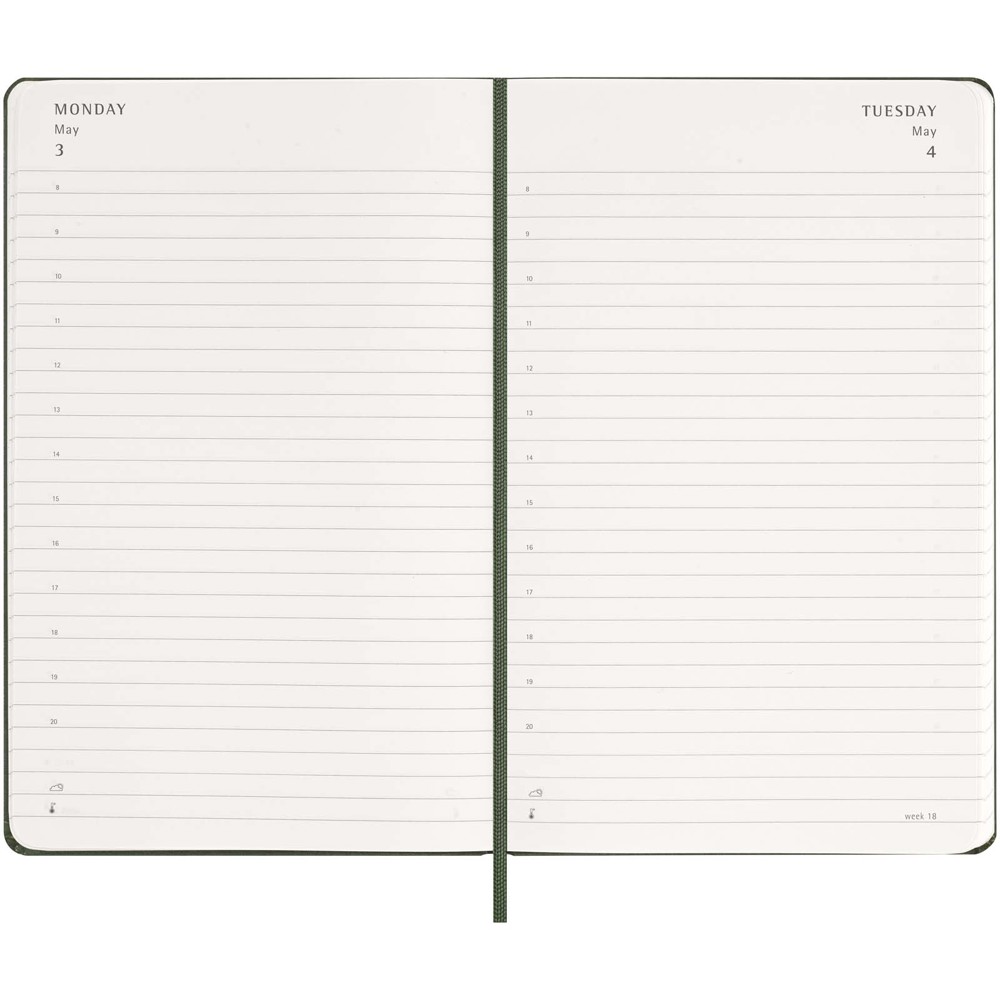 Moleskine hard cover 12 month L daily planner