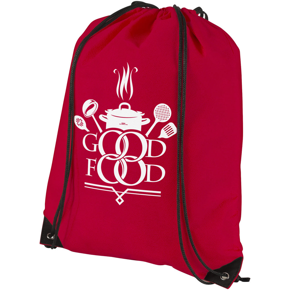Evergreen non-woven drawstring bag 5L