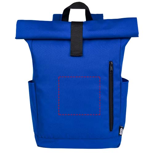 Byron 15.6" GRS RPET roll-top backpack 18L