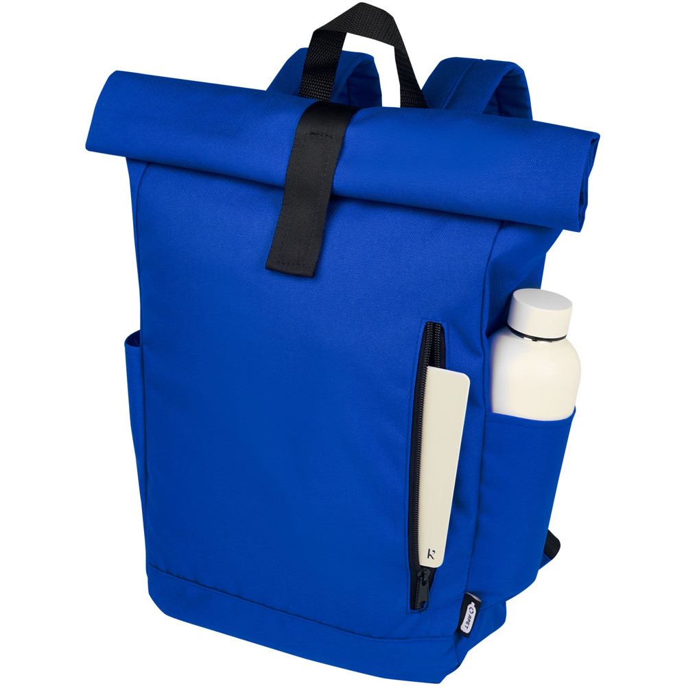 Byron 15.6" GRS RPET roll-top backpack 18L