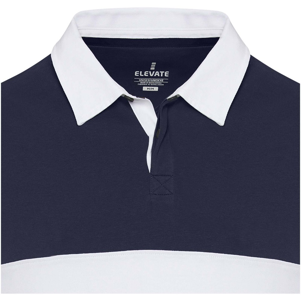 Clyde unisex organic rugby polo sweatshirt