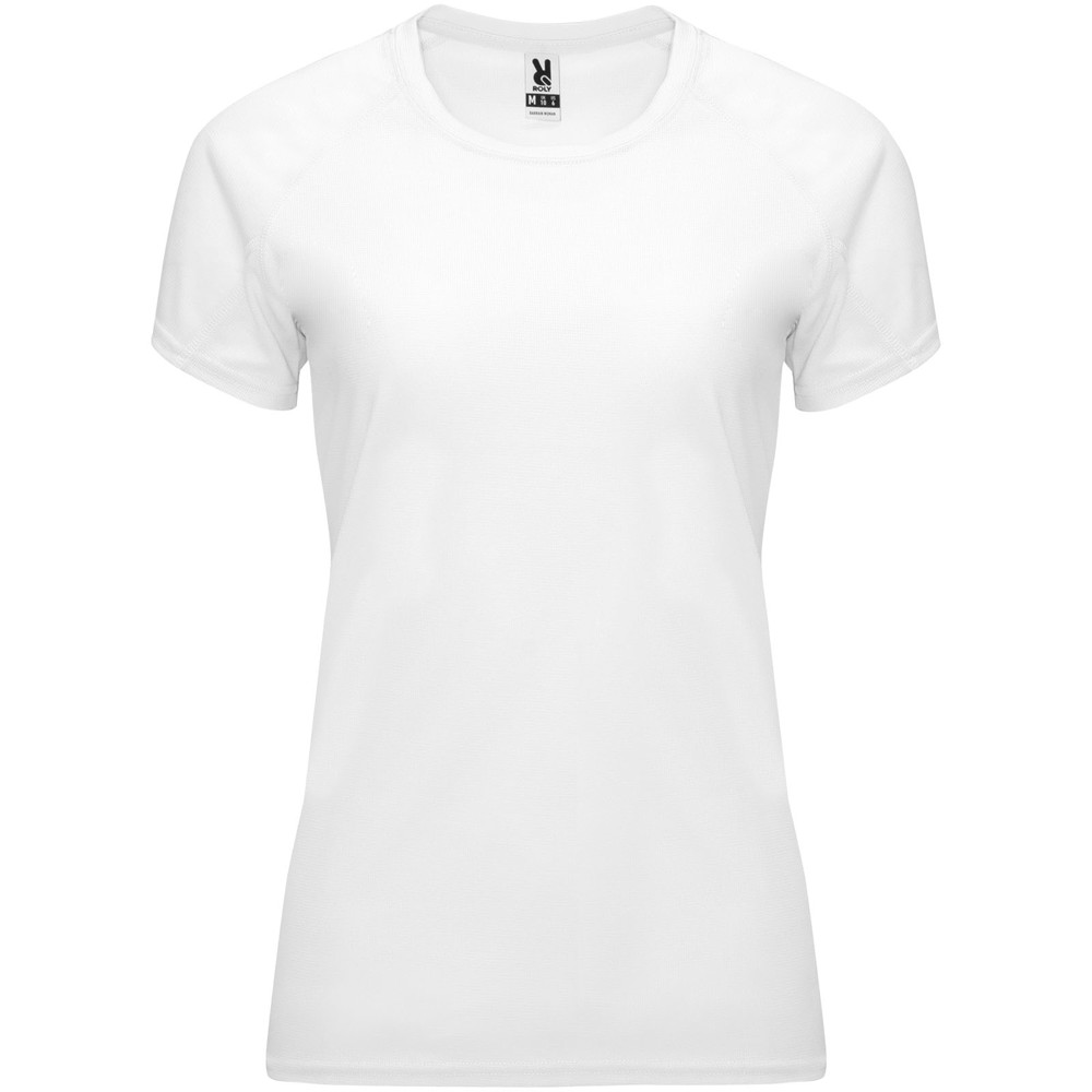 Bahrain 135 g/m2 short sleeve women's sports t-shirt - White
