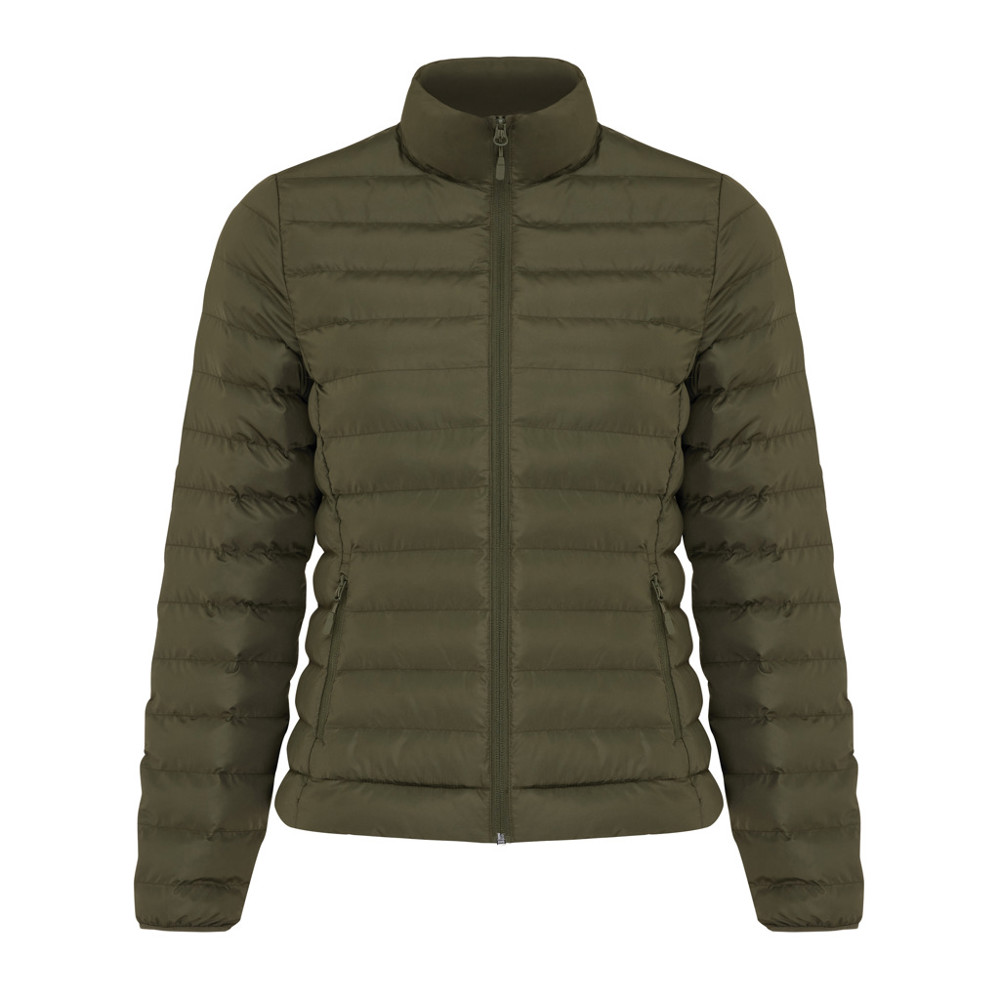 IQONIQ Maiko women recycled polyester padded jacket - khaki (± PMS 18-0523 TCX)