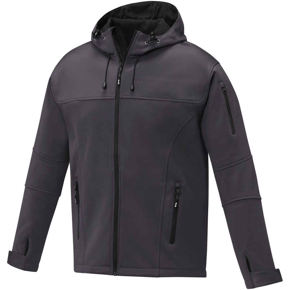 Match men's softshell jacket - Storm grey