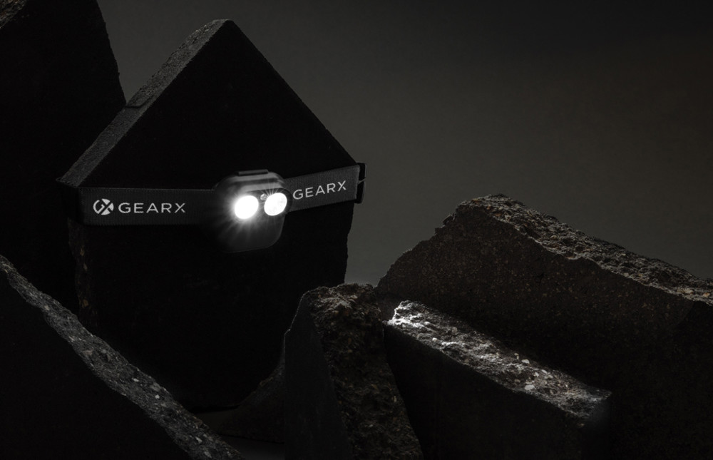 Gear X RCS rPlastic head torch with motion sensor