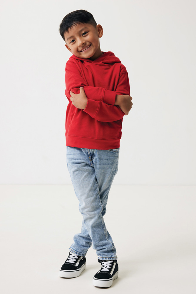 IQONIQ Yengo kids recycled cotton hoodie with sidepockets