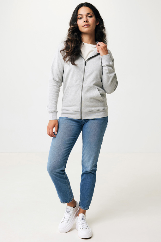 IQONIQ Abisko recycled cotton zip through hoodie