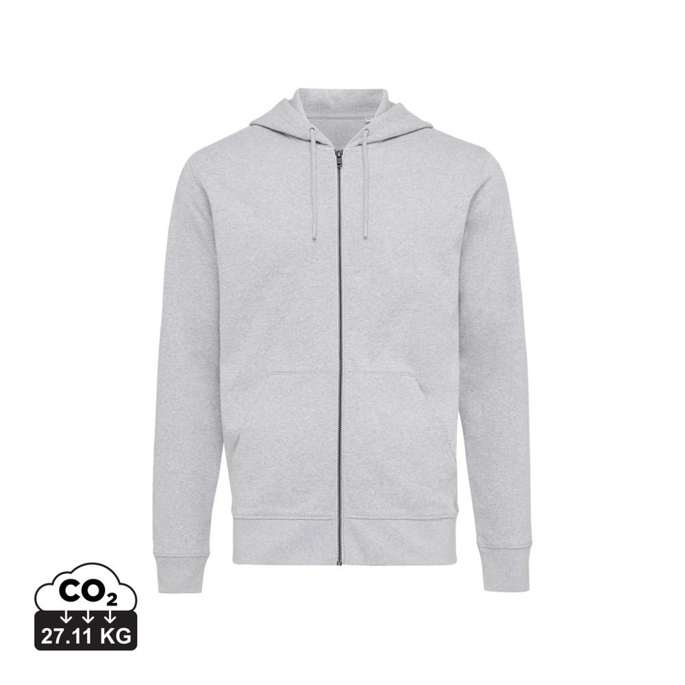 IQONIQ Abisko recycled cotton zip through hoodie