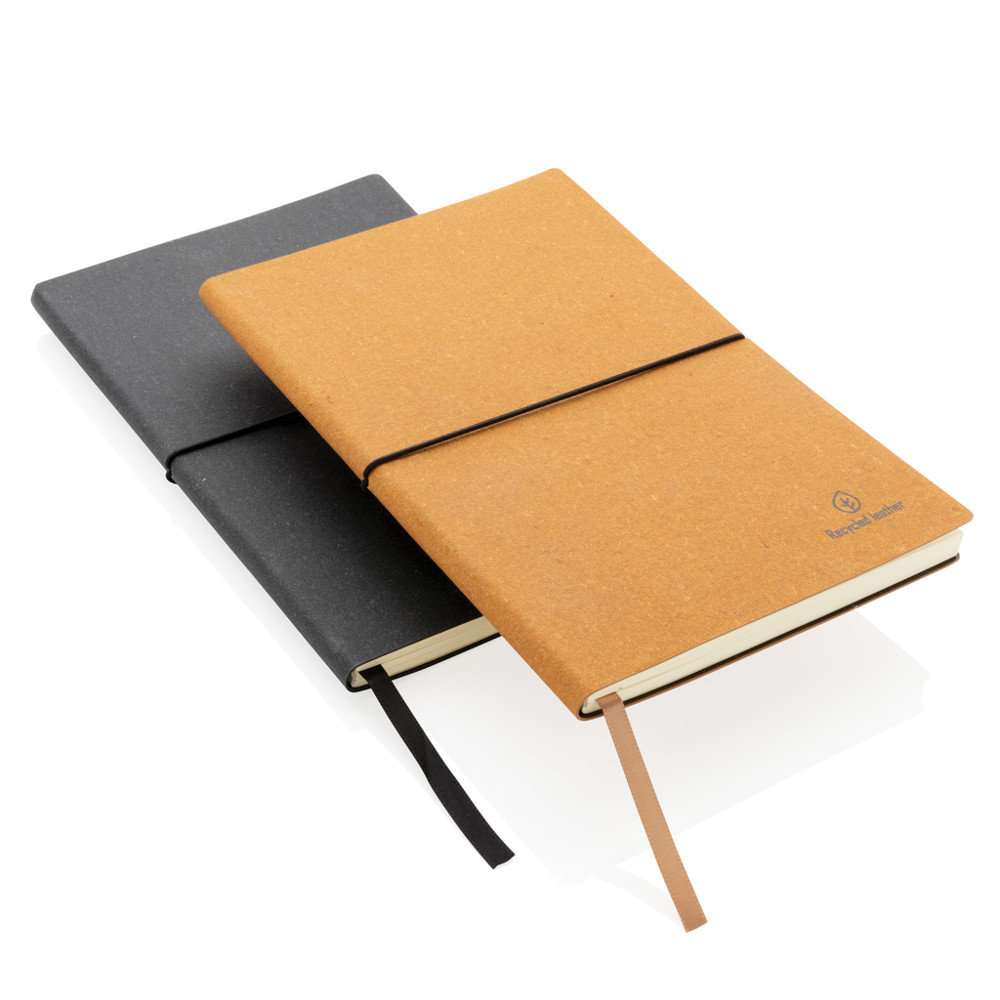 A5 GRS recycled leather notebook