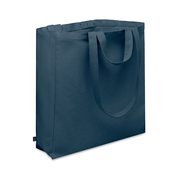 GAVE COLOUR - Recycled cotton shopping bag - blue
