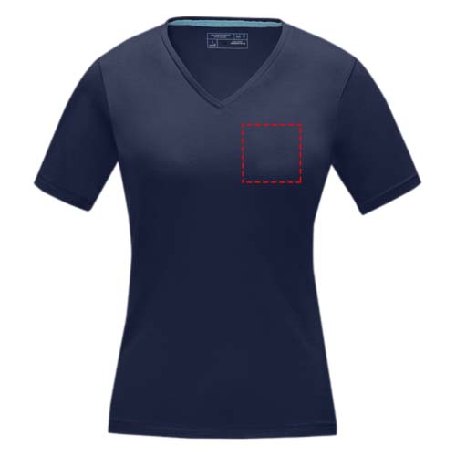 Kawartha short sleeve women's organic v-neck t-shirt