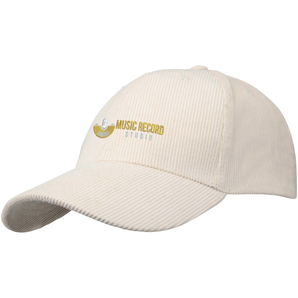 Hutton 6 panel 280 g/m² recycled corduroy cap